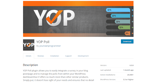 yop wordpress plugin for engagement