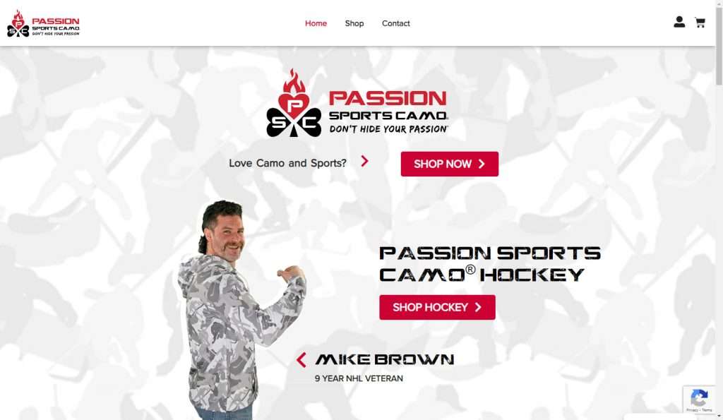 passionsportscamo.com Hero