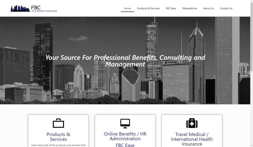 Professional Web Design Services: Showcase Your Company 37 www.firstbenefitscorporation.com hero