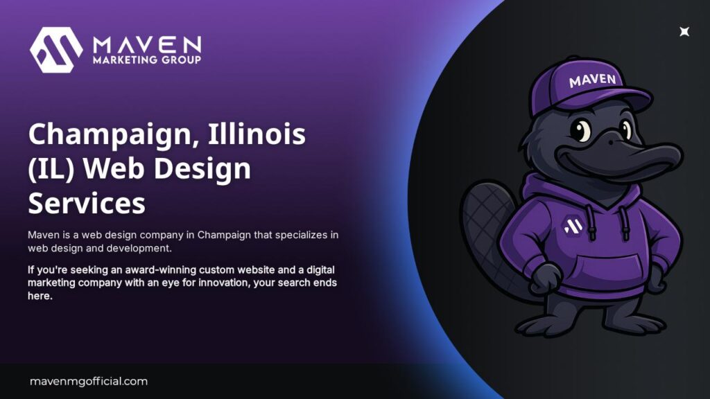 Get the best Champaign, Illinois web design services with Maven. When you need a custom Champaign website — Maven is your best choice.